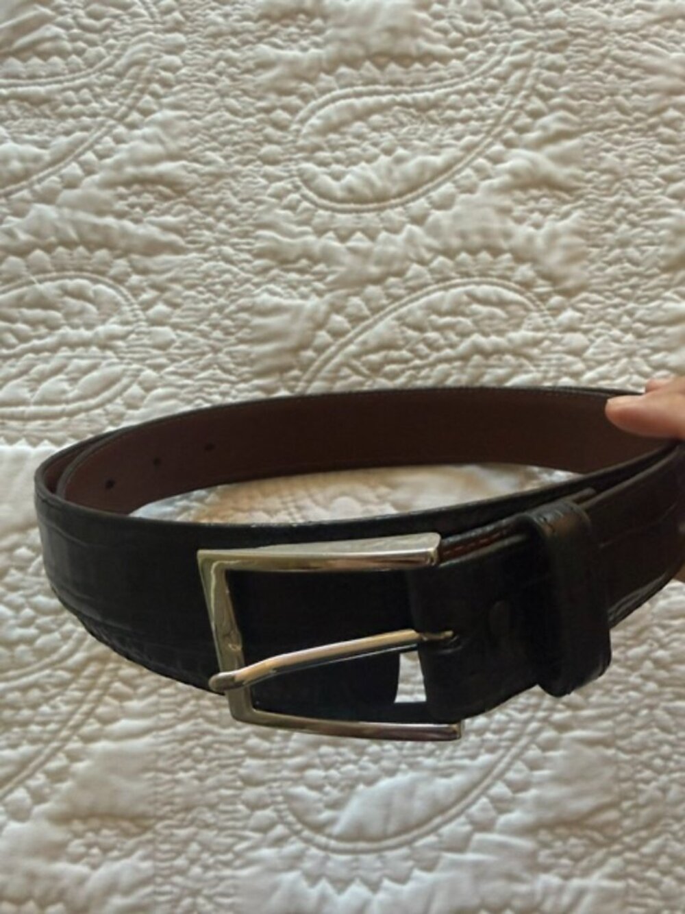 torino genuine leather belts made in usa black size 40